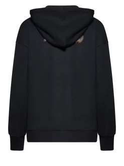 Sweatshirt with zip and hood with an essential design