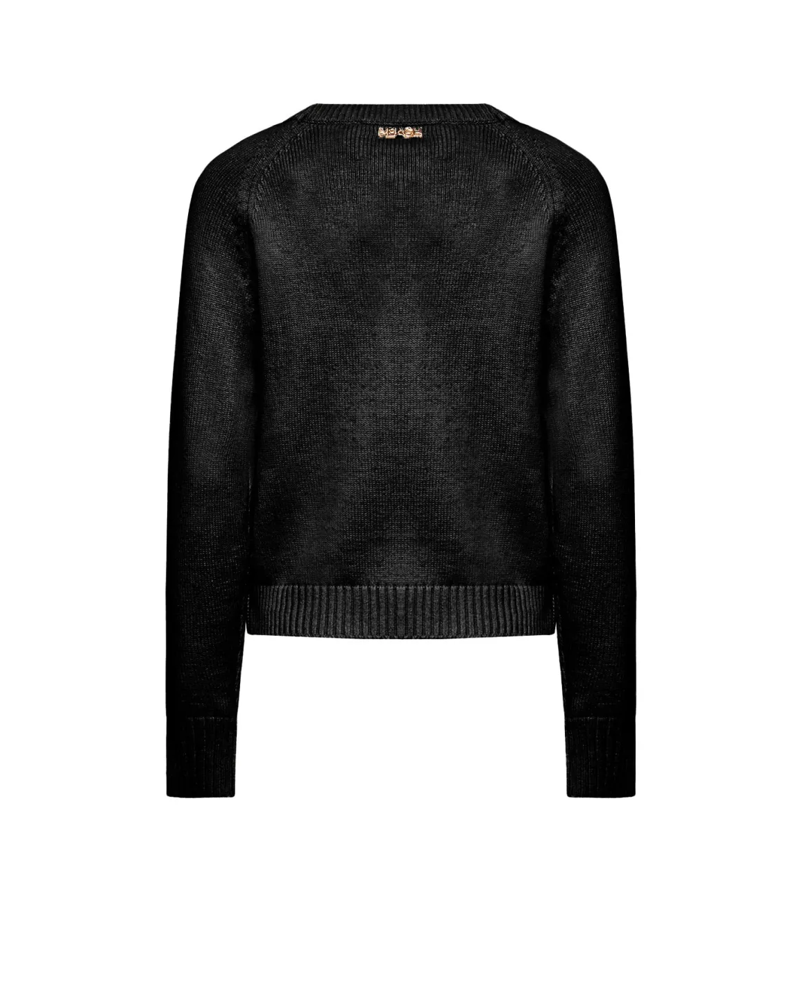 Three-button side sweater