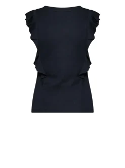 Top with decorated neckline and iconic details