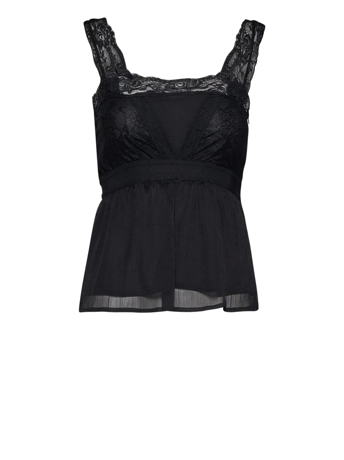 Top with lace details and refined design
