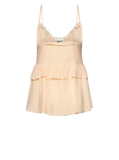 Top with thin straps and layered design