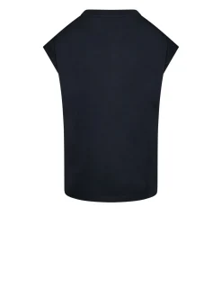 Top with V-neck and decorative signature