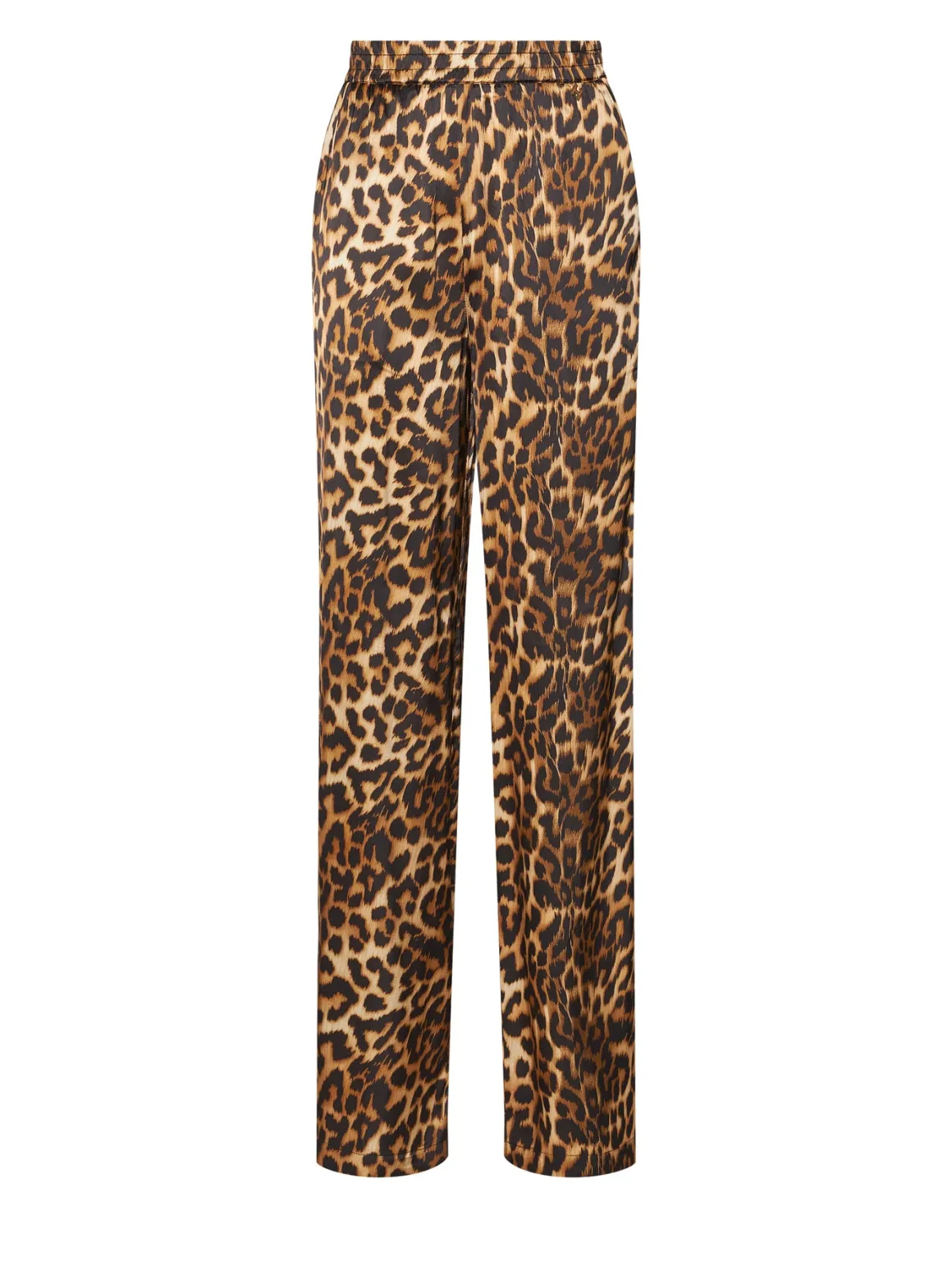 Trousers with animal print and sharp lines