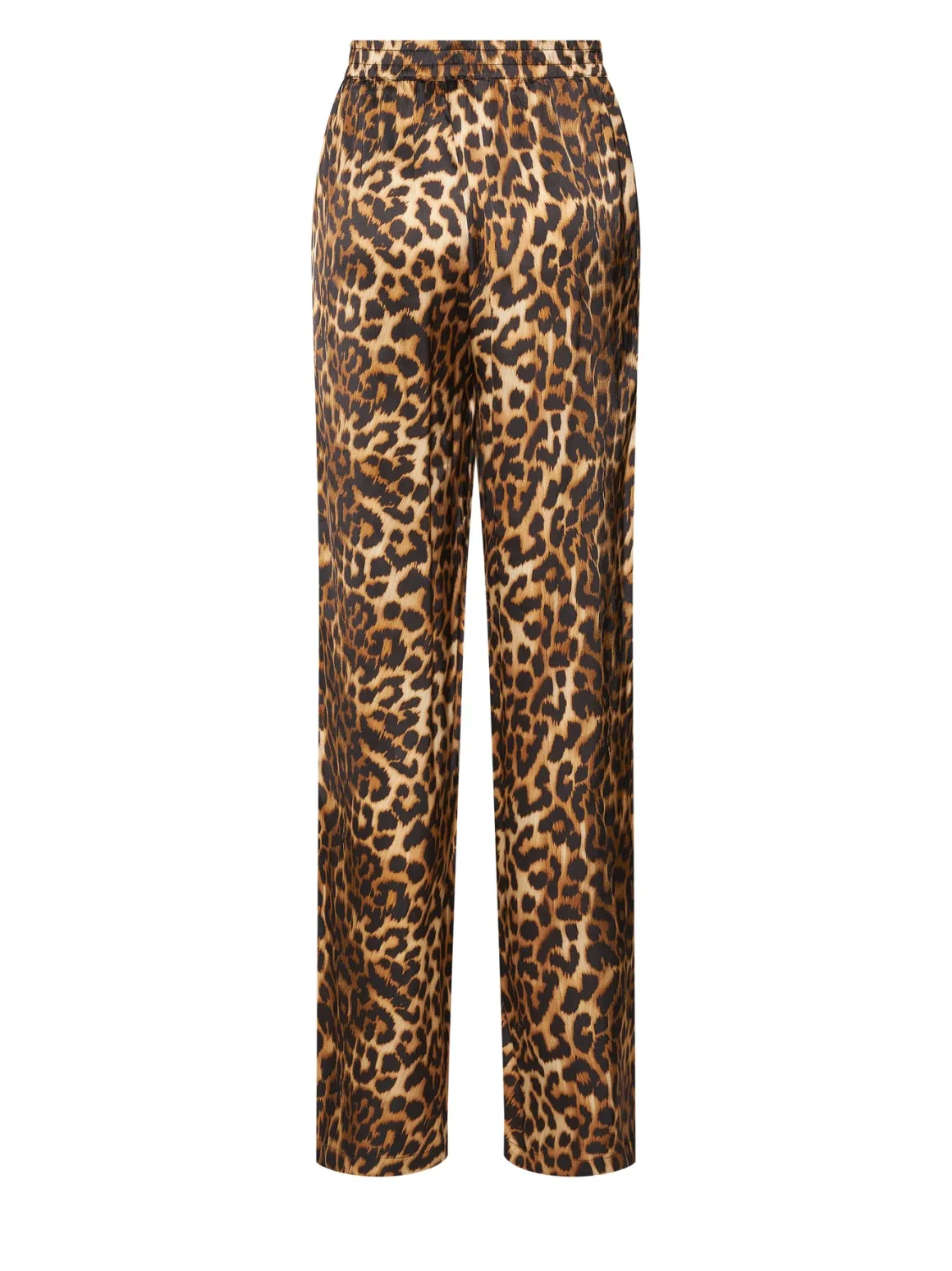 Trousers with animal print and sharp lines