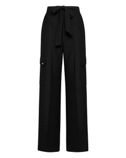 Trousers with knotted belt