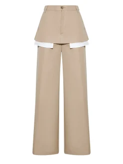 Trousers with Overlapping Detail