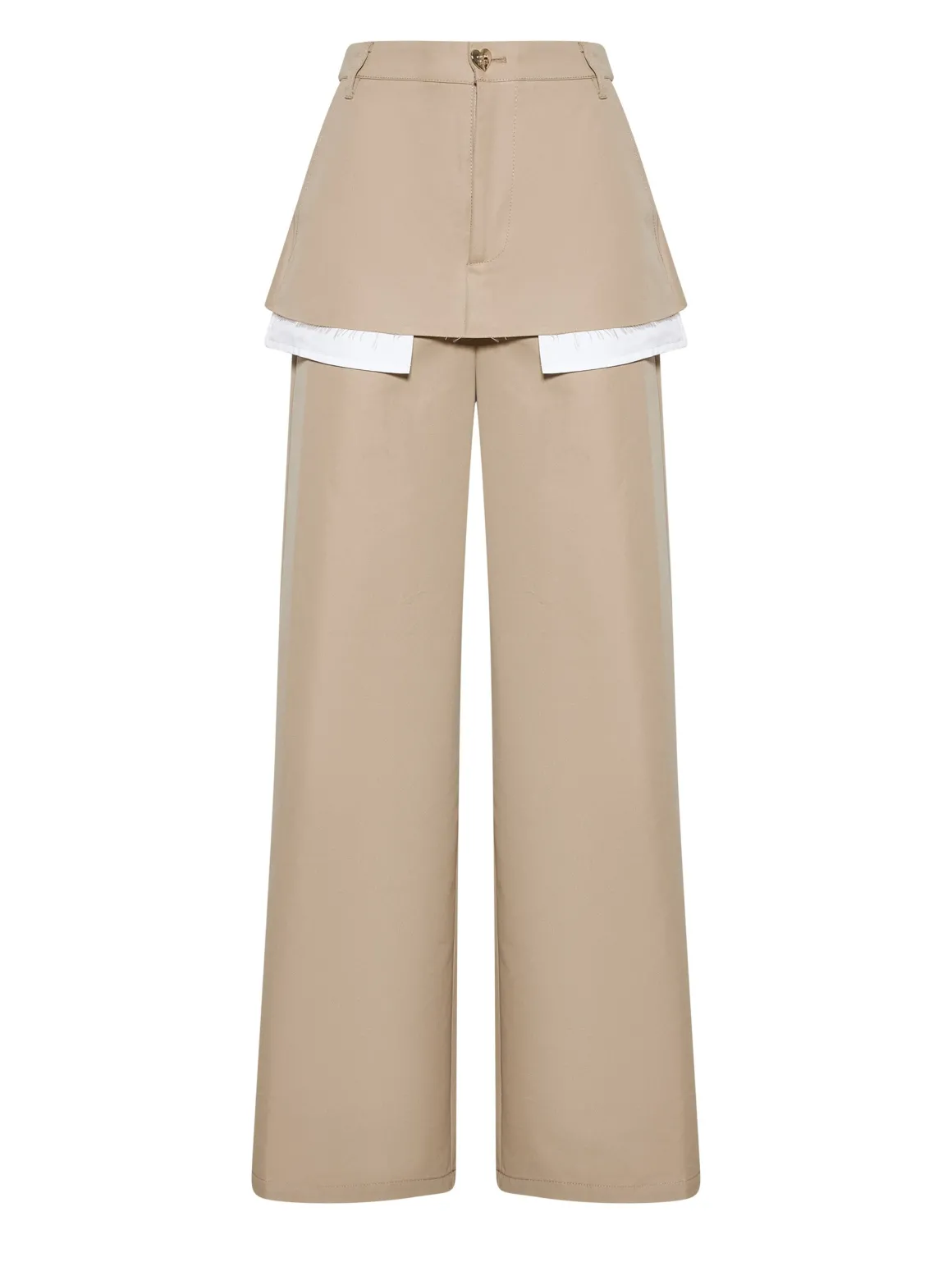 Trousers with Overlapping Detail