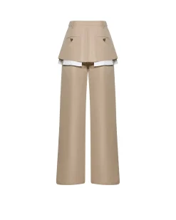 Trousers with Overlapping Detail