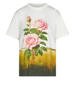T-shirt with artistic floral print