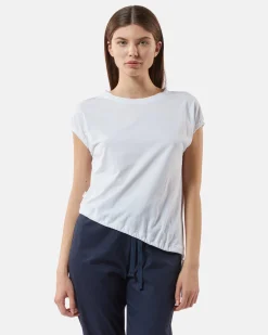 T-shirt with asymmetrical cutting