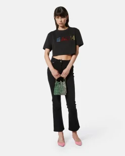 T-shirt with colored logo