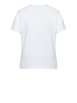 T-shirt with jewel neckline and essential design
