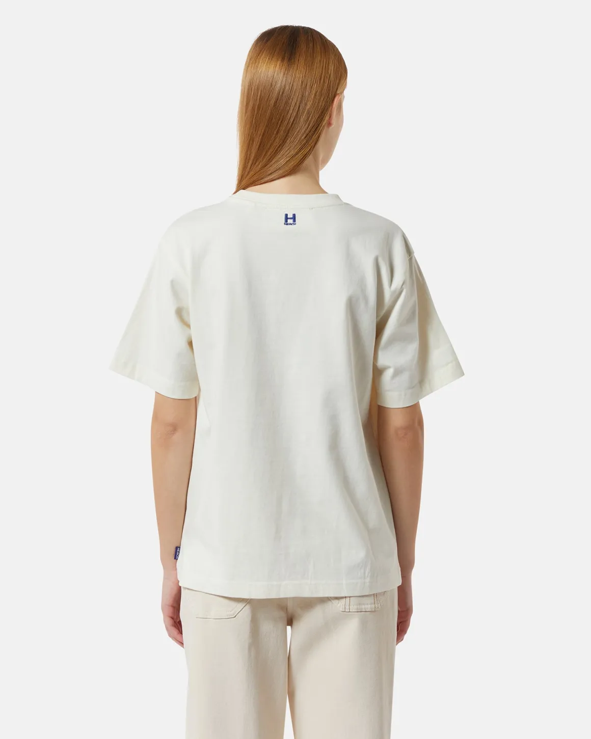 T-shirt with lateral printing
