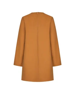 V-neck dress with wide sleeves