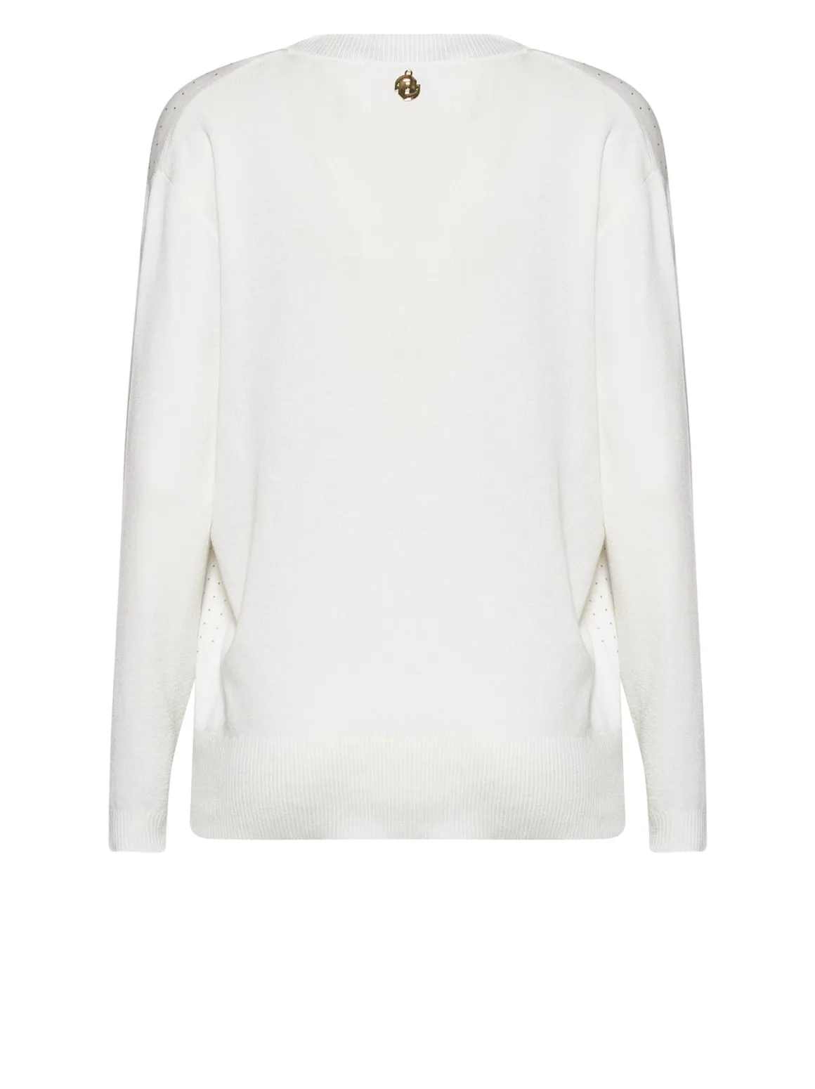 V-neck sweater with decorative detail