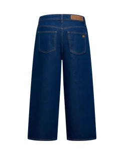 Wide denim trousers