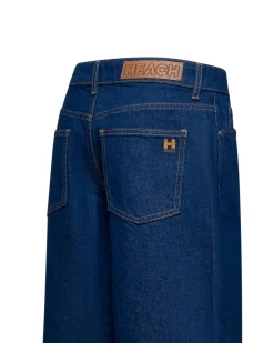 Wide denim trousers