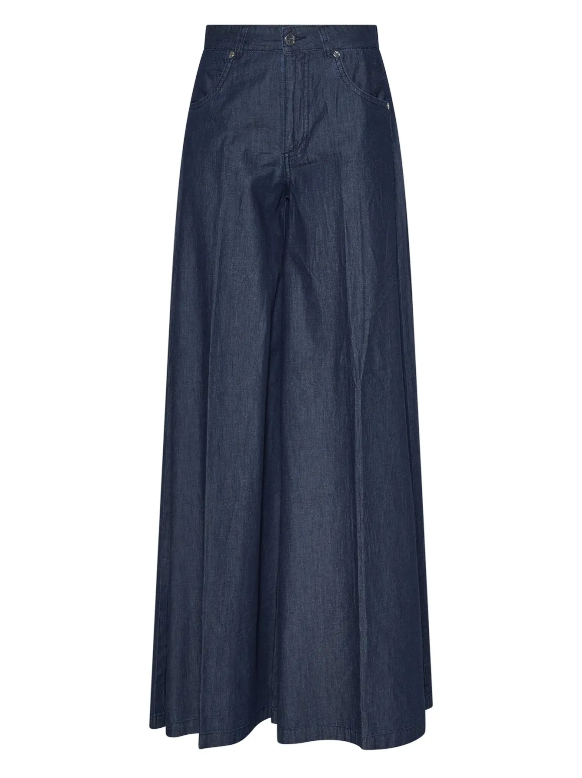 Wide trousers with a fluid line and essential design