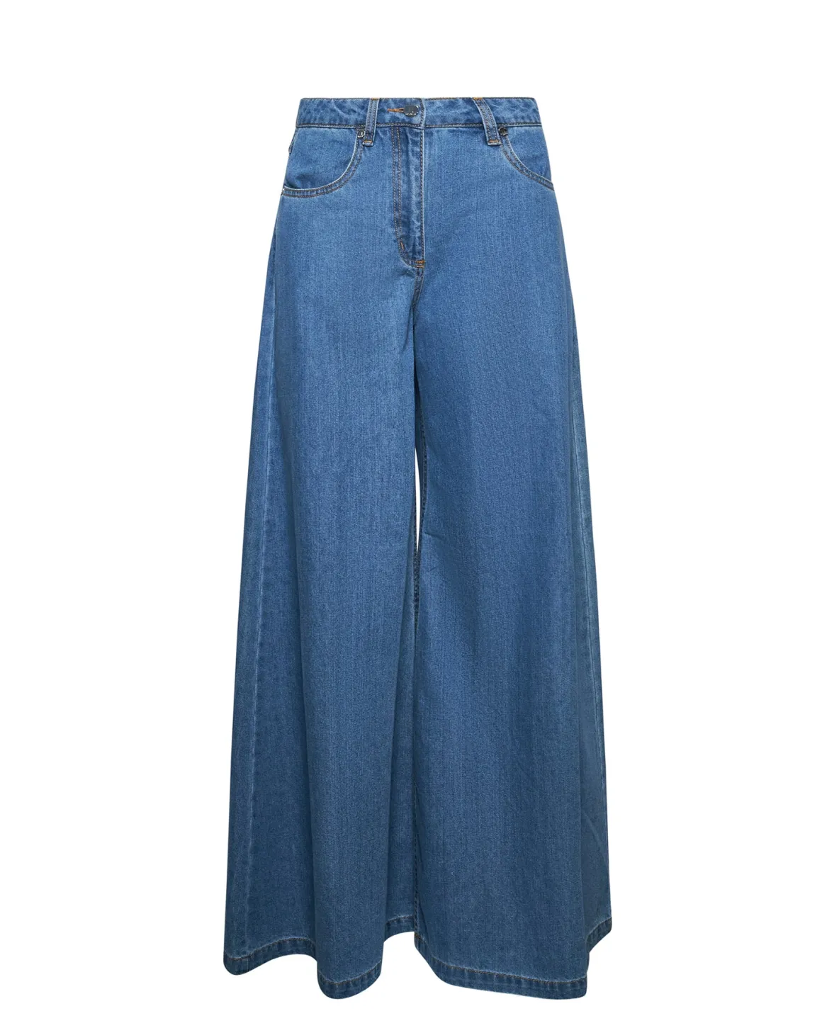 Wide trousers with contemporary design