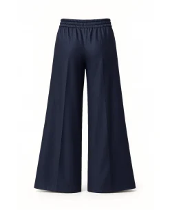 Wide-leg trousers with front zips