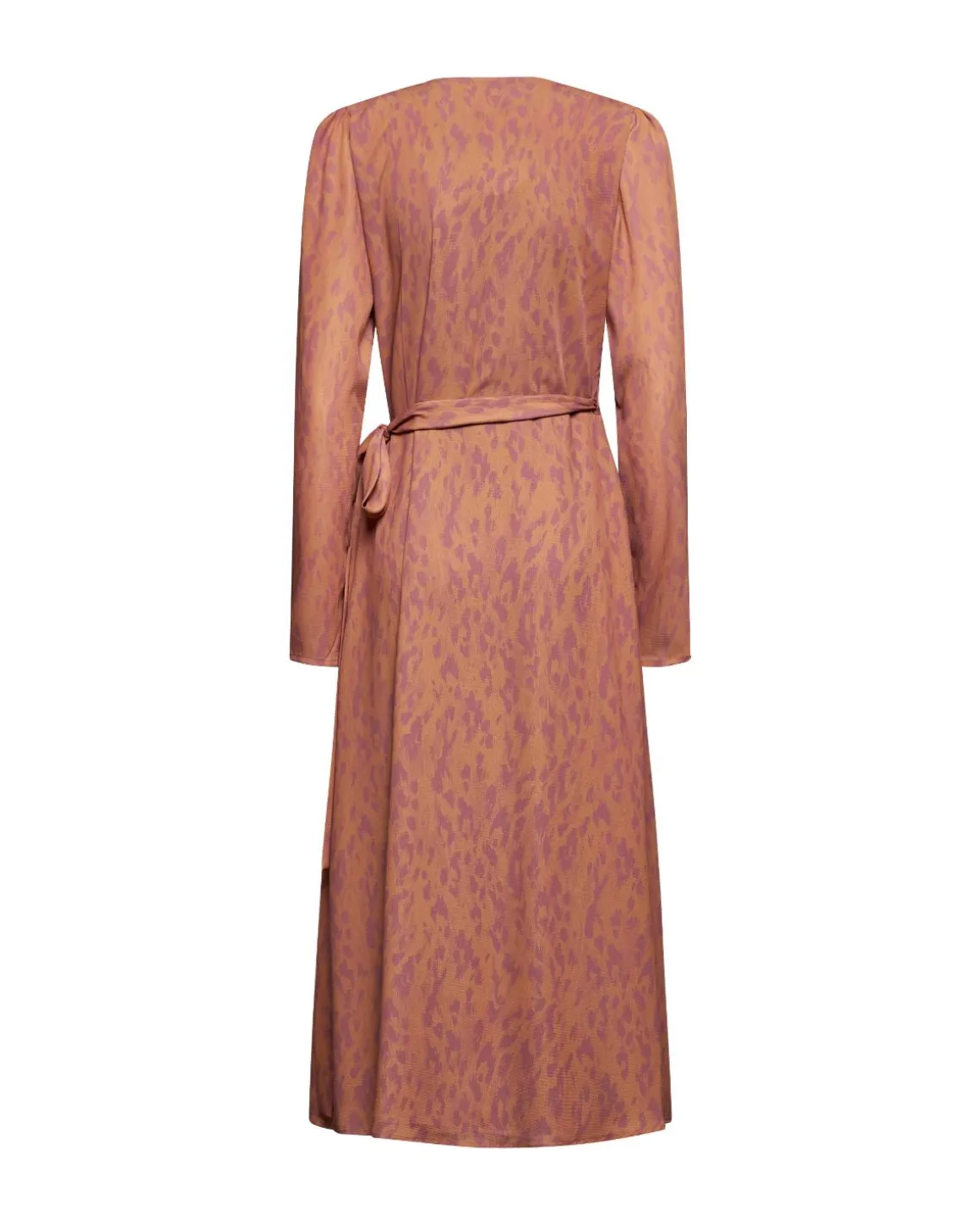 Wrap dress with V-neck