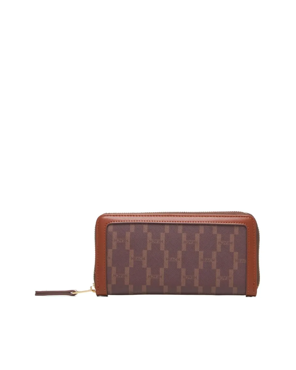 Zip wallet with all-over logo
