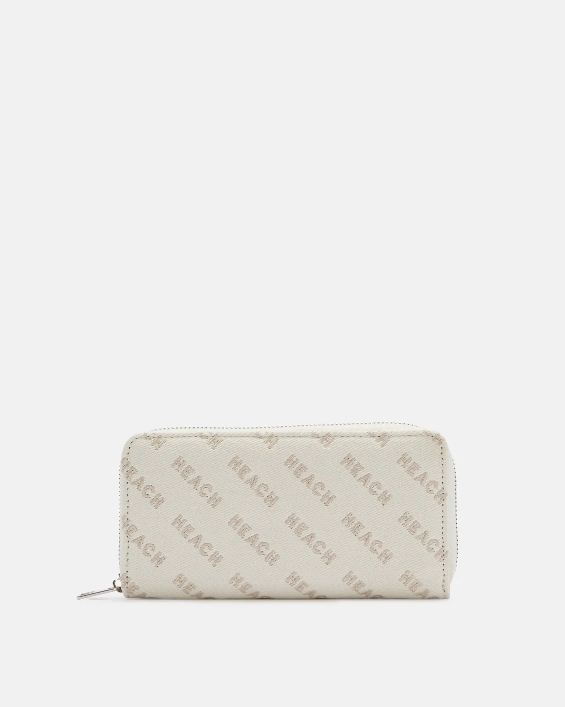 Zip wallet with all-over logo