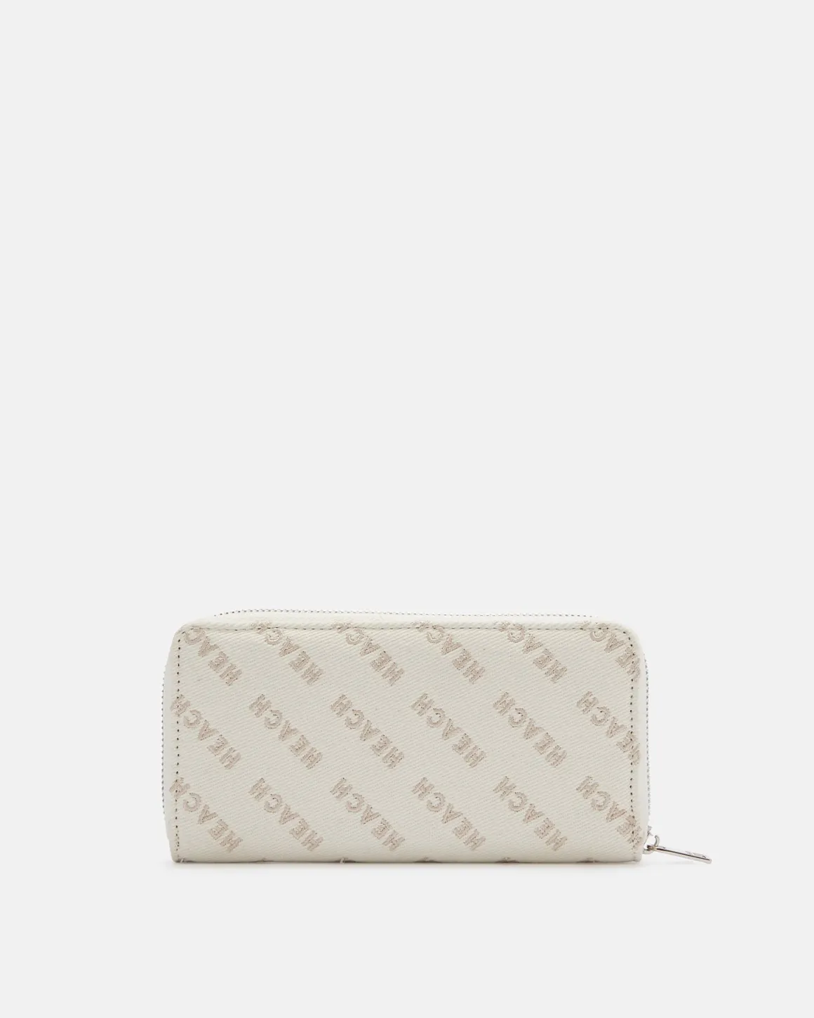 Zip wallet with all-over logo